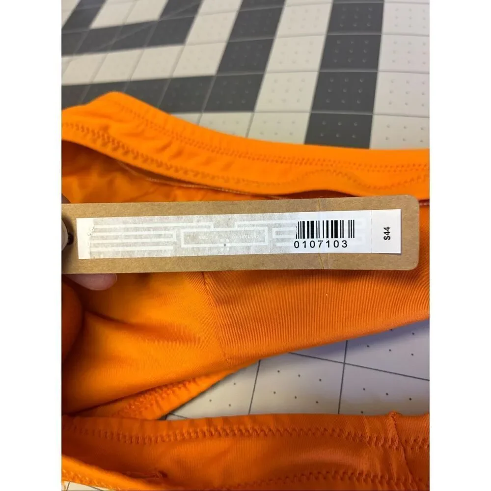 SKIMS NWT Swim Bikini Halter Top in Tangerine Size 2X